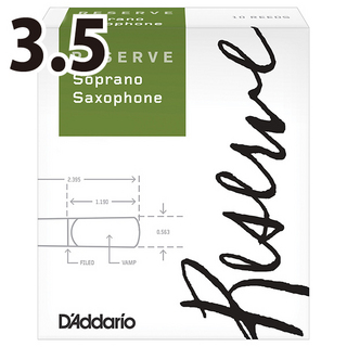 D'Addario Woodwinds/RICO ソプラノサックス用リード Reserve [3.5] 旧パッケージ品