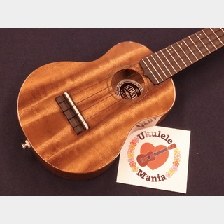 KIWAYA Kiwaya KPS-1K Solid Hawaiian Koa Soprano Ukulele #5510