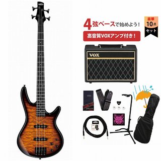 Ibanez GSR280QA-TYS Transparent Yellow Sunburst ジオ アイバニーズ VOXアンプ付属エレキベース初心者セットR【W