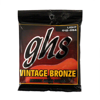 ghs VN-L Vintage Bronze LIGHT 012-054 アコースティックギター弦×3セット