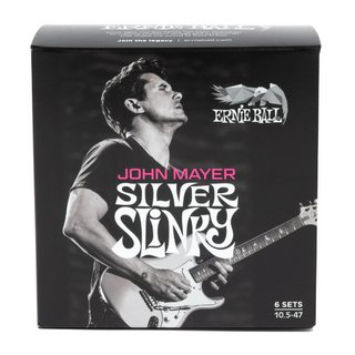 ERNIE BALL 3817 John Mayer Silver Slinky Signature Electric Guitar Strings 6-pack 10.5-47  アーニーボール ジョ