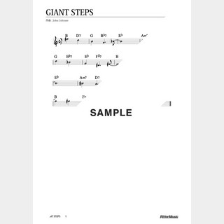 楽譜 Giant Steps