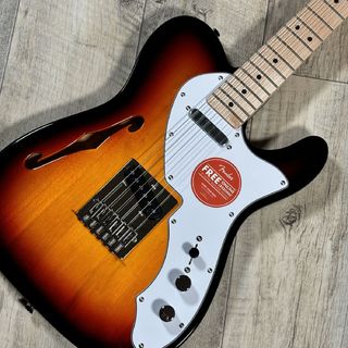 Squier by Fender Affinity Series Telecaster Thinline 3-Color Sunburst エレキギター シンライン テレキャスター