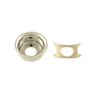 ALLPARTS HARDWARE 6537 Nickel Input Cup Jackplate for Telecaster テレキャスター用ジャックプレート