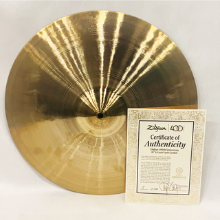 Zildjian400th Anniversary Limited Edition Vault Cymbal 15" (905g) 5/200【5月セール!!】