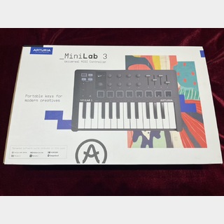 ArturiaMINILAB MK3 BK ブラック USB MIDIキーボード 25鍵盤 ミニ鍵盤