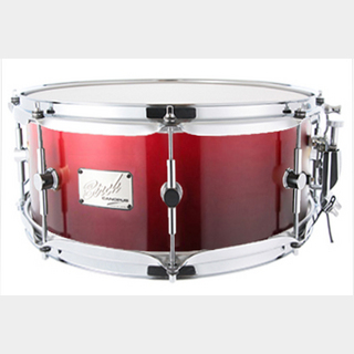 canopus Birch Snare Drum 6.5x14 Crimson Fade Mat LQ