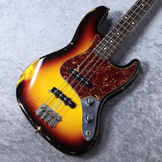 Fender Custom Shop 1961 Jazz Bass Heavy Relic - 3Tone Sunburst -【4.17kg】