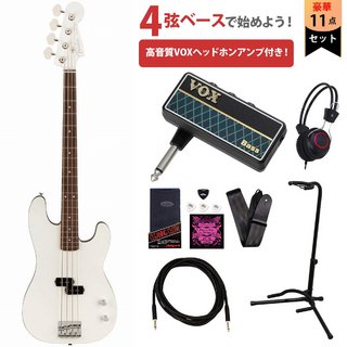 FenderAerodyne Special Precision Bass Rosewood Fingerboard Bright White VOXヘッドホンアンプ付属エレキベー