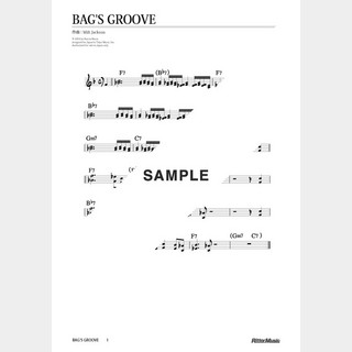 楽譜 Bag’s Groove