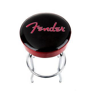 Fender Fender(R) Red Sparkle Logo Barstool， Black/Red Sparkle 30[#9192022003]