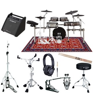 RolandTD-50KV2 TAMAハードウェア ＋ モニタースピーカーセット [V-Drums Kit ＋ Bass Drum ＋ Drum Stand]