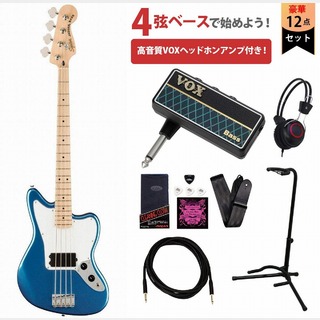 Squier by Fender Affinity Series Jaguar Bass H Maple FB White PG Lake Placid Blue VOXヘッドホンアンプ付属エレキベース