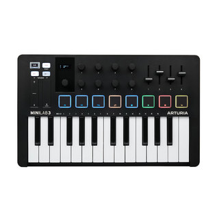 Arturia【数量限定】MINILAB MK3 BK ブラック USB MIDIキーボード 25鍵盤 ミニ鍵盤