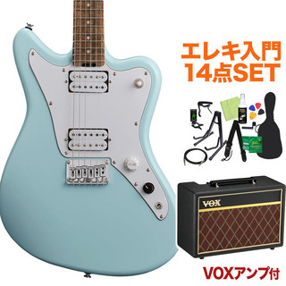GrassRootsG-TK-STD Sonic Blue エレキギター 初心者14点セット【VOXアンプ付き】