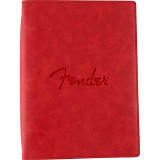 Fender Vegan Leather Music Note Book Dakota Red ノートブック