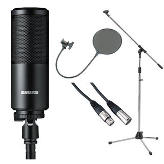 Shure SM4-K-J [豪華3点セット！] ホームレコーディング用マイクロホン【WEBSHOP】