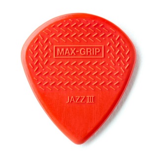 Jim DunlopMax-Grip Jazz III Nylon Pick RD ギターピック×6枚入り