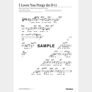 楽譜I Loves You Porgy（in D♭）