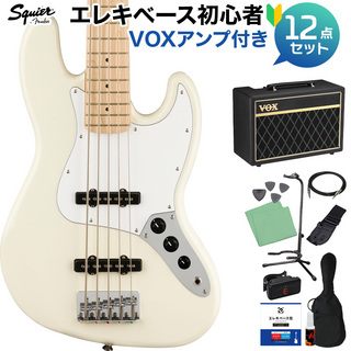 Squier by Fender Affinity Jazz Bass V Olympic White 5弦ベース初心者12点セット 【VOXアンプ付】