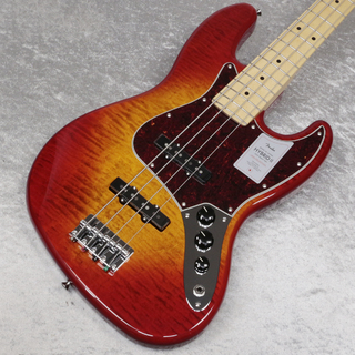 Fender 2024 Collection MIJ Hybrid II Jazz Bass Maple Flame Sunset Orange Transparent【新宿店】