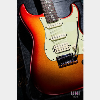 Fender American Deluxe Stratocaster HSS SSM/R 2011 (Sunset Metallic)