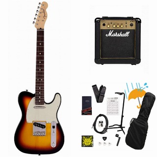 Fender Made in Japan Junior Collection Telecaster Rosewood FB 3-Color Sunburst Marshall MG10アンプ付属エレ