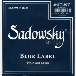 Sadowsky Sadowsky Blue Label Bass String Set, Stainless Steel, Taperwound - 5-String, 045-130【Made In USA】