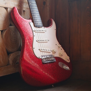 Fender Custom Shop 1961 Stratocaster Relic Red Sparkle Built by Dennis Galuszka 2007年製