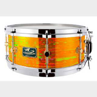 canopus The Maple 6.5x14 Snare Drum Citrus Mod