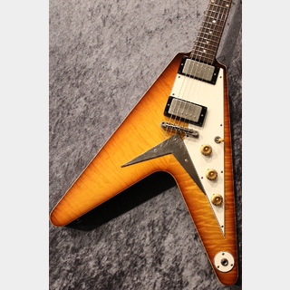 Bizen Works Burned FV Curly Maple Top/H.Maho Back &Neck/Sunburst #240770【ショーモデル!】【3.34kg】