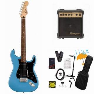 Squier by Fender Sonic Stratocaster Laurel FB BK PG California Blue PG-10アンプ付属エレキギター初心者セットR【WEBSHOP