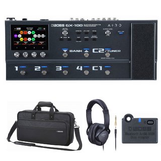 BOSS GX-100 Guitar Effects Processor ボス マルチエフェクター[純正キャリングケース(CB-BM-M) + 周辺機器アイ