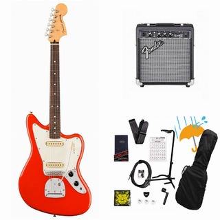 Fender Player II Jaguar Rosewood FB Coral Red エレキギター Fender 10Wアンプ付属エレキギター初心者セットR【W