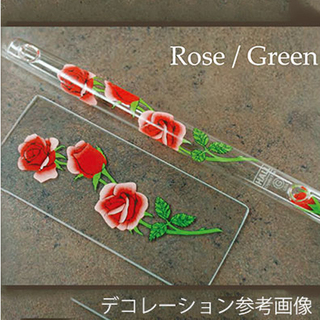 HALL CRYSTALBb Flute Inline:Rose with Green（ローズ/グリーン） [11415](ご予約受付中)