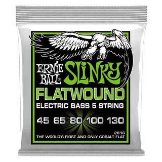 ERNIE BALLアーニーボール 2816 Regular Slinky 5-String Flatwound 45-130 Gauge 5弦エレキベース弦