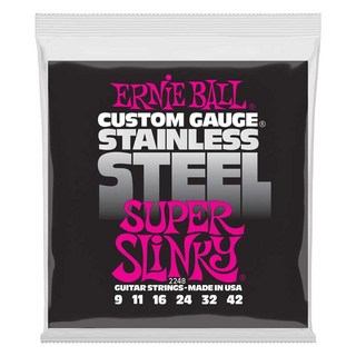 ERNIE BALL Super Slinky Stainless Steel Electric Guitar Strings #2248