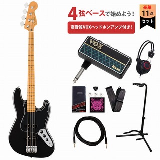 Fender Player II Jazz Bass Maple Fingerboard Black フェンダー VOXヘッドホンアンプ付属エレキベース初心者セッ