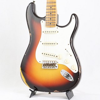 Fender Custom Shop 2022 Custom Collection 1958 Stratocaster Relic Faded/Aged Chocolate 3-Color Sunburst【SN.CZ577252】
