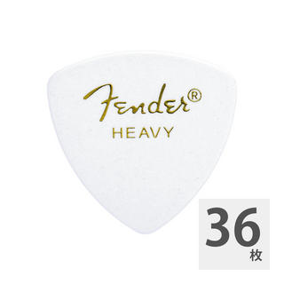Fender 346 Shape Classic Celluloid Picks Heavy White ギターピック×36枚