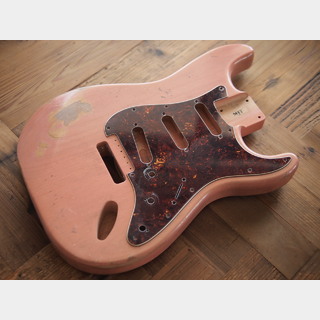 MJTStratocaster Type Body - Alder - Shell Pink - Heavy Relic