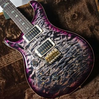 Paul Reed Smith(PRS) Wood Library Custom 24 Lefty Quilt CD:Charcoal Purple Burst