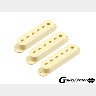 ALLPARTSSet of 3 Cream Pickup Covers for Stratocaster/8215