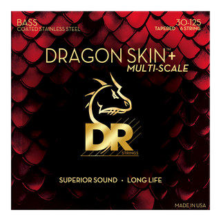 DR DRAGON SKIN＋ Stainless for Bass DBSM6-30 マルチスケール 30-125 極薄コーディング 6弦エレキベース弦