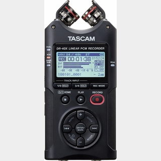 Tascam DR-40X ステレオオーディオレコーダー/USBオーディオインターフェース【WEBSHOP】
