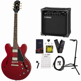 Epiphone Inspired by Gibson ES-335 Cherry (CH) エピフォン セミアコ ES335YAMAHA GA15IIアンプ付属初心者セット【