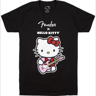 Fender Fender  x Hello Kitty  Black Front Logo Tee, L