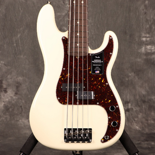 FenderAmerican Professional II Precision Bass V Rosewood Fingerboard Olympic White[S/N US23036788]【WEBSHO
