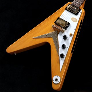 Epiphone Inspired by Gibson Custom 1958 Korina Flying V (White Pickguard) Aged Natural(重量:2.81kg)【渋谷店】