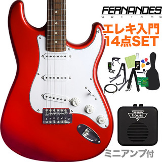 FERNANDESLE-1Z 3S/L CAR エレキギター 初心者14点セット 【ミニアンプ付き】